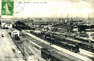 Alger - Gare et Port - 1913